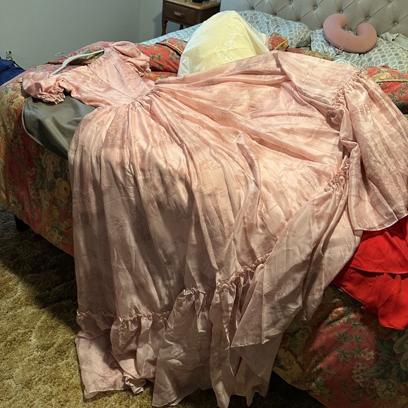 JessaKae RARE Ballerina Dress Silk Princess Gown with Ballerinas Pattern - Picture 16 of 16